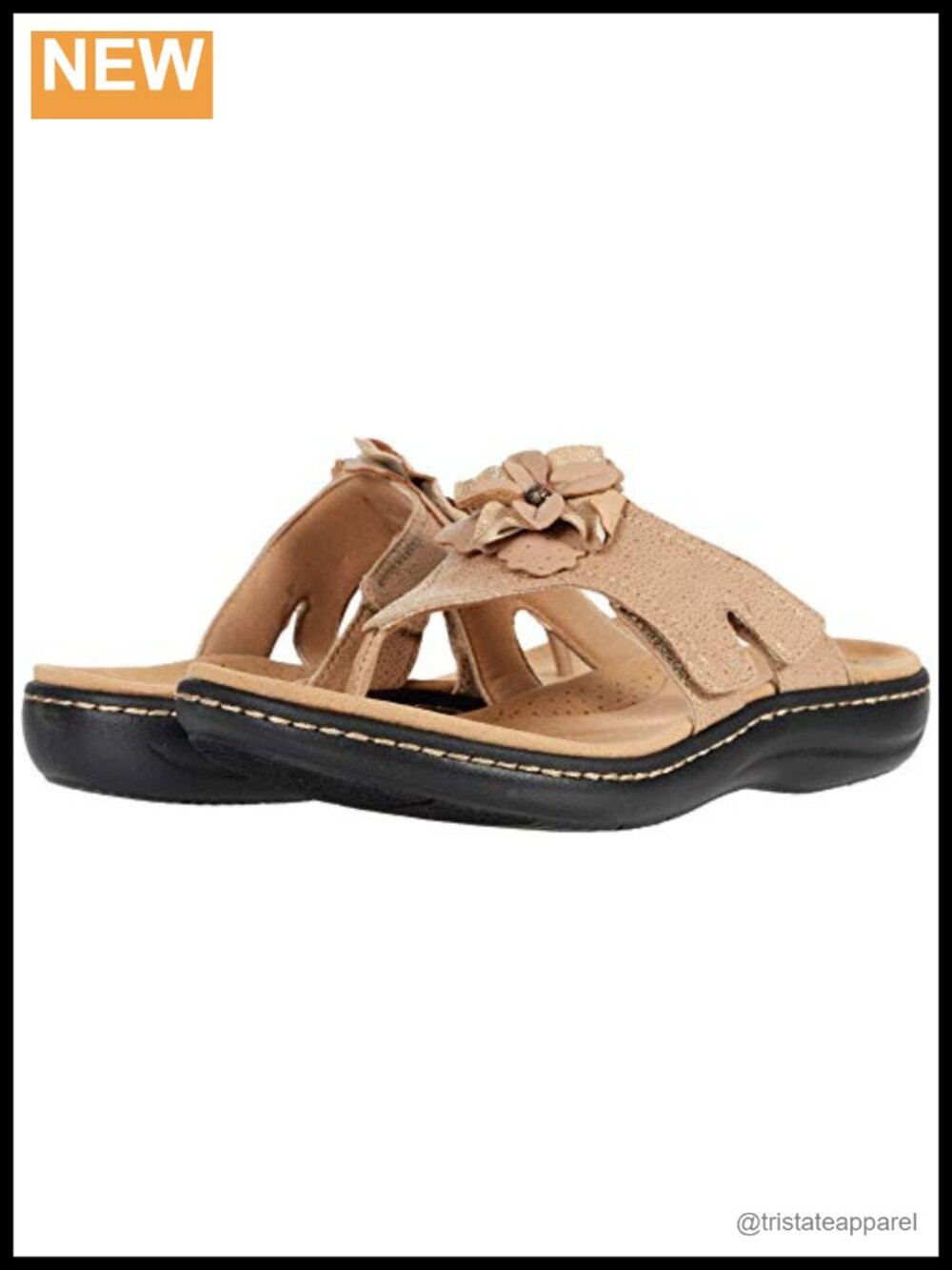 Clarks Laurieann Gema Ortholite Toe-Post Sandal Slip On